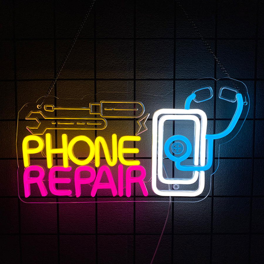 Phone Repair Neon Sign For Wal - Electronics Repair Store avis et prix